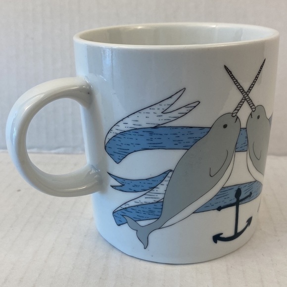NARWHAL coffee mug cup 12oz ounces tea whales unicorn ocean sea fish - Picture 3 of 6